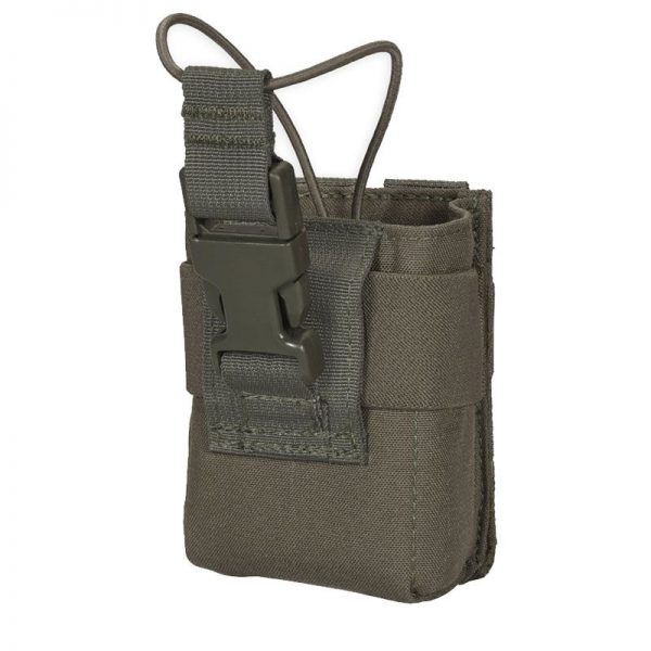 Padded radio pouch with clip