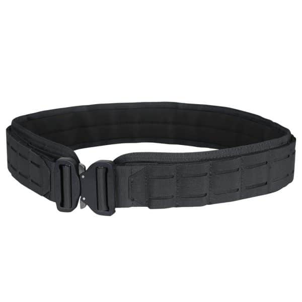 Gun belt with webbing and 2 inch buckles