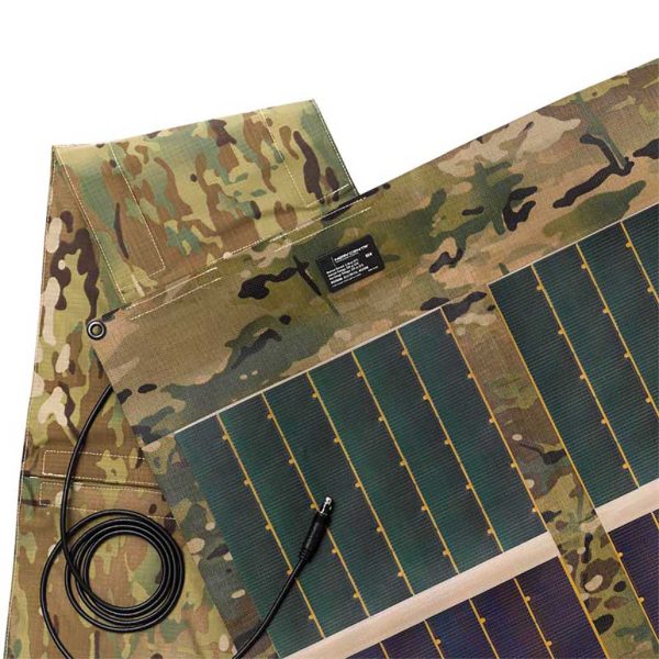 solar battery charging blanket with cable